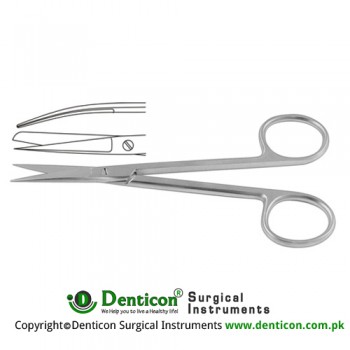 Small Model Operating Scissor Curved - Sharp/Blunt Stainless Steel, 12 cm - 4 3/4"